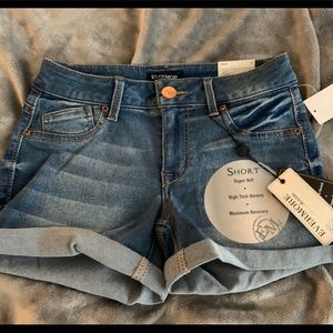 High Waisted Denim Shorts • NWT